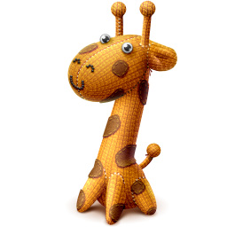 Подарок ВК Вязаный жираф