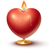 Подарок ВК Сердце-свеча