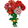 Подарок ВК Гвоздики и розы