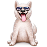 Подарок ВК Собака с языком