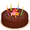 VK Gift Торт со свечками