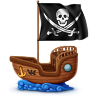 VK Gift Пиратский корабль