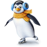 VK Gift Пингвин на коньках