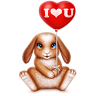 Подарок ВК Кролик с шариком
