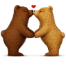VK Gift Целующиеся медведи