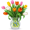 VK Gift Тюльпаны в вазе 8