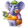 Подарок ВК Слон-путешественник