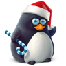 Подарок ВК Новогодний пингвин