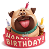 VK Gift Пёс Happy Birthday