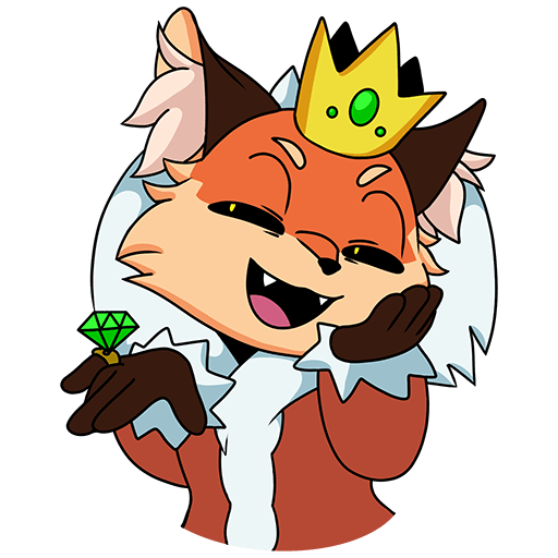 VK Sticker Alice the Fox #33