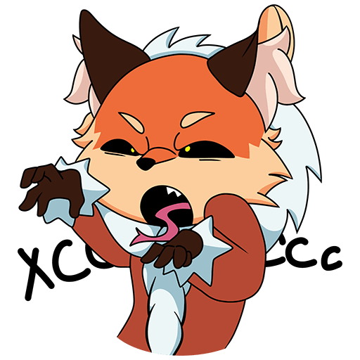 VK Sticker Alice the Fox #34