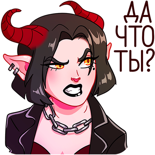 VK Sticker Asmodea and Demonia #26