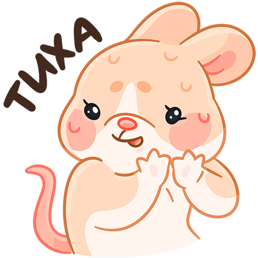 VK Sticker Baby Mouse Hug #2