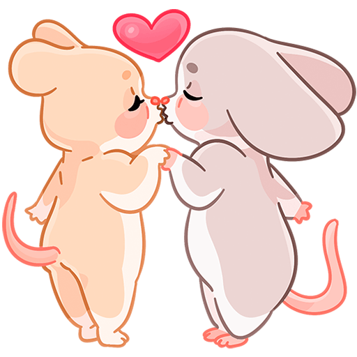 VK Sticker Baby Mouse Hug #48