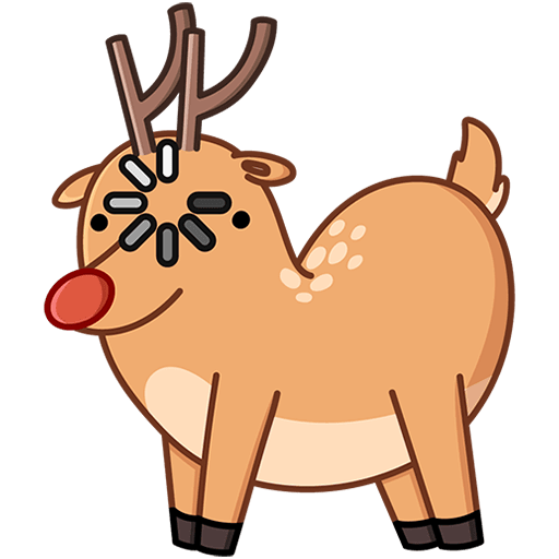 VK Sticker Barney the Reindeer #14