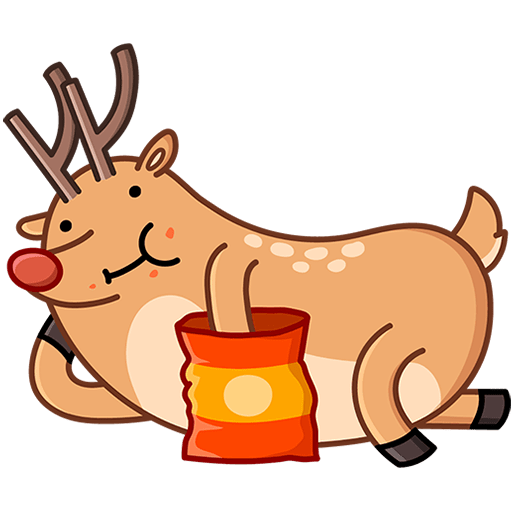 VK Sticker Barney the Reindeer #19