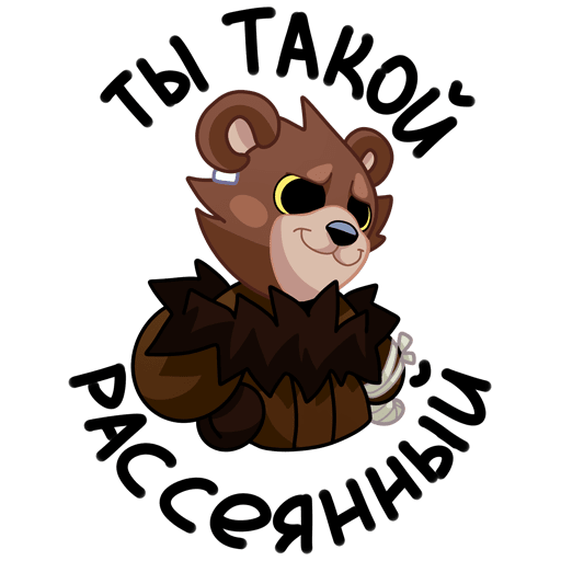 VK Sticker Bear #38