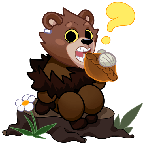 VK Sticker Bear #41