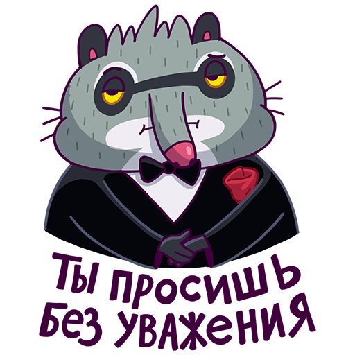 VK Sticker Bublik the Raccoon #25