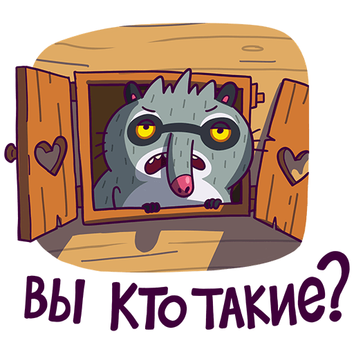 VK Sticker Bublik the Raccoon #29