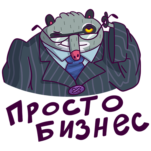 VK Sticker Bublik the Raccoon #35
