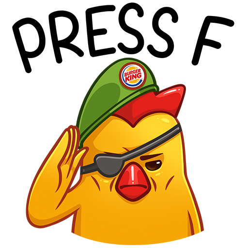 VK Sticker Burger King Chickens #18