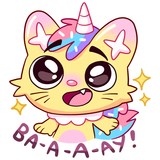 VK Candy Cat stickers