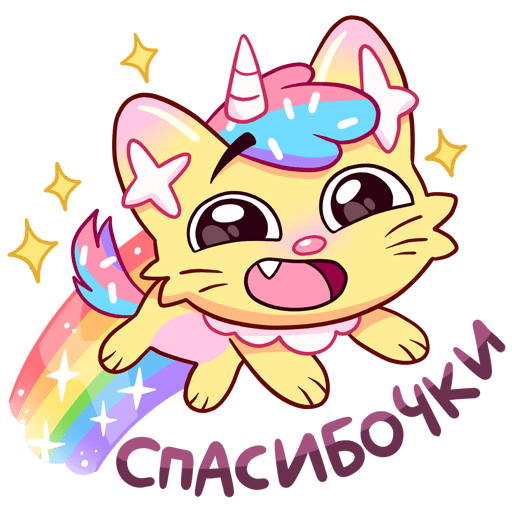 VK Sticker Candy Cat #12