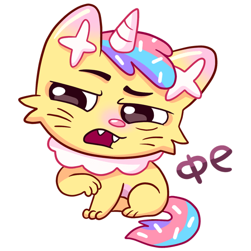 VK Sticker Candy Cat #19