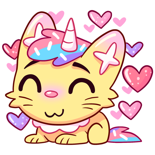 VK Sticker Candy Cat #20