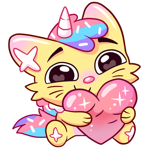 VK Sticker Candy Cat #21