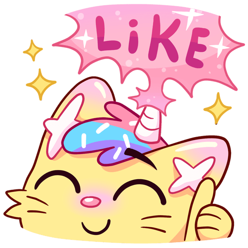 VK Sticker Candy Cat #35