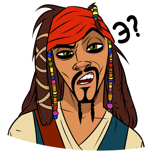 VK Sticker Captain Jack Sparrow #15