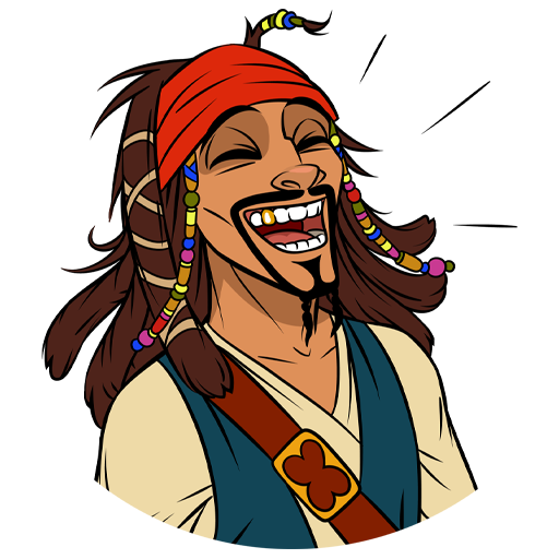 VK Sticker Captain Jack Sparrow #16