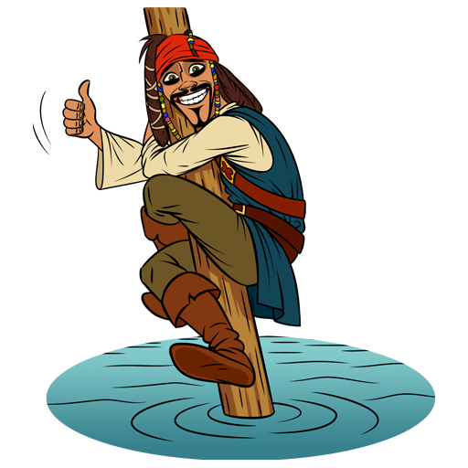 VK Sticker Captain Jack Sparrow #20