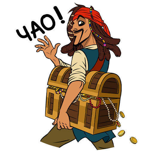 VK Sticker Captain Jack Sparrow #21
