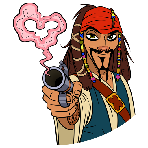 VK Sticker Captain Jack Sparrow #26