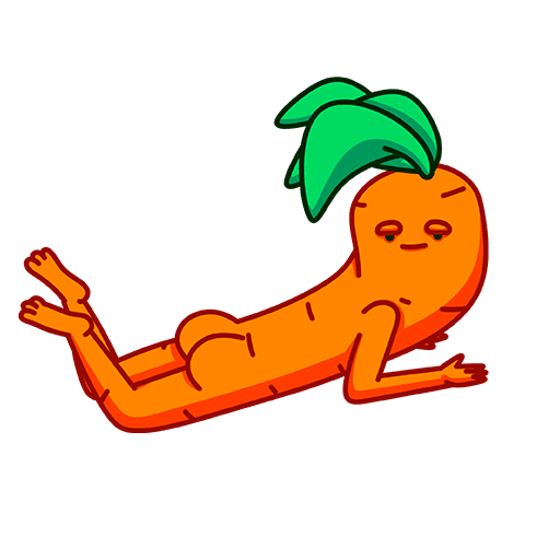 VK Carrot stickers