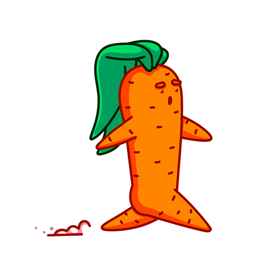 Стикер ВК Морквоша #10