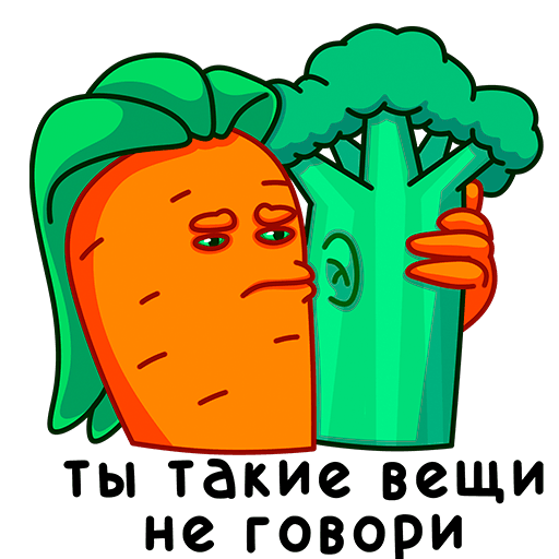 Стикер ВК Морквоша #14