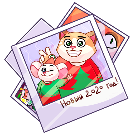 VK Sticker Cat and Mouse #6