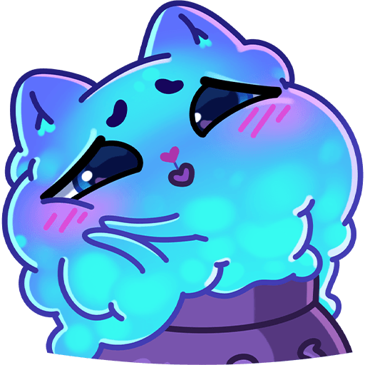 VK Sticker Cauldron Cat #21