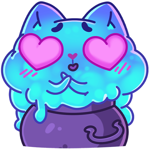 VK Sticker Cauldron Cat #30