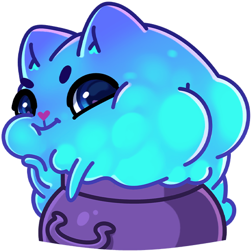 VK Sticker Cauldron Cat #33