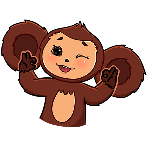 VK Sticker Cheburashka Movie #4