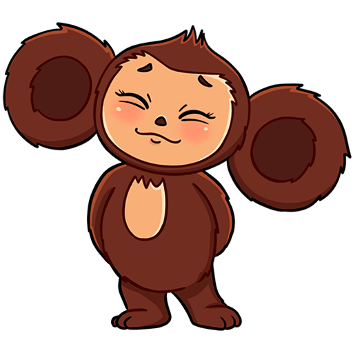 VK Sticker Cheburashka Movie #5