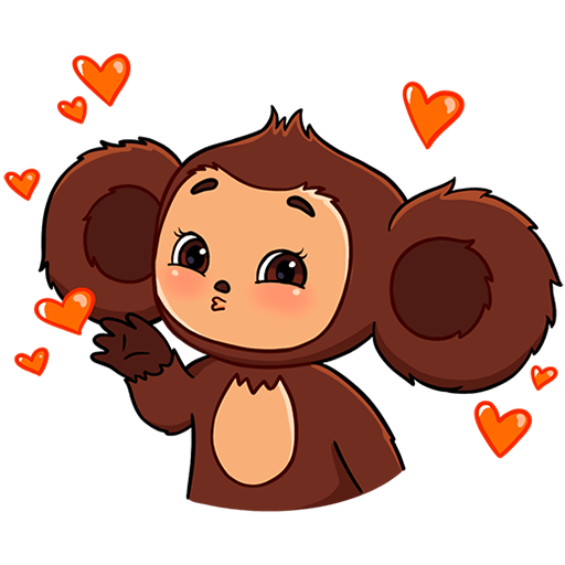 VK Sticker Cheburashka Movie #7
