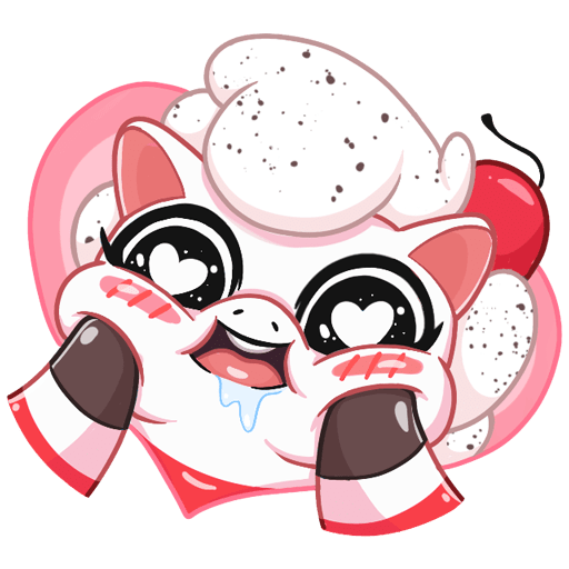 VK Sticker Cherry Ice Creamy #11
