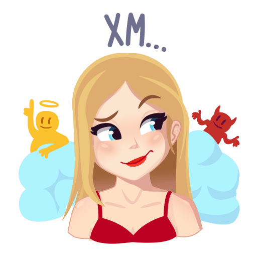VK Sticker Cosmo Girl #4