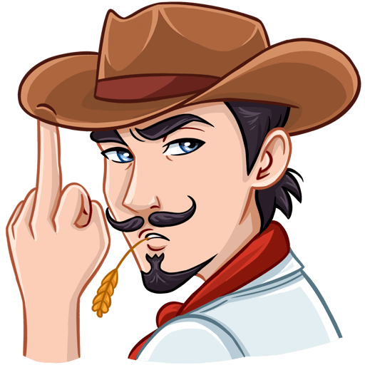 VK Sticker Cowboy Clint #6